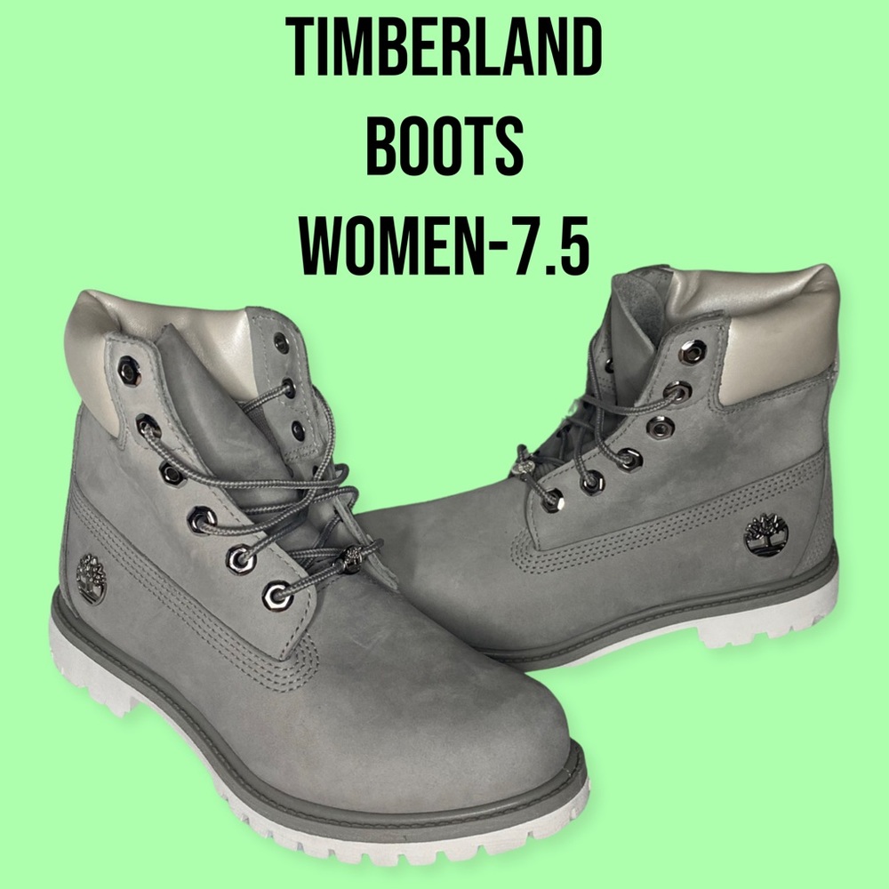 Timberland Boots - Grey & Silver